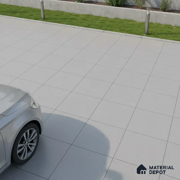 TL 00875 C Slate Grey 16 x 16 inch Matte Finish Heavy Duty Vitrified Parking Floor Tile - 12 mm | Pattern Alignment May Vary | 2-3 mm Spacer is Mandatory