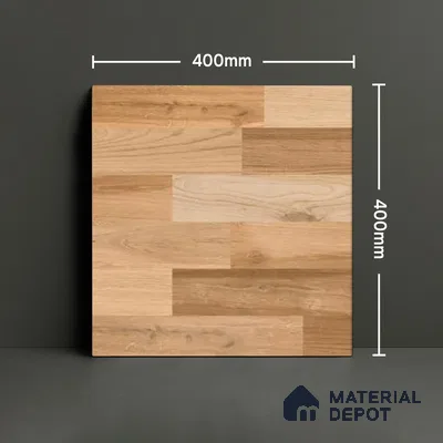 Parking Floor Tile TL 00881 Latte Beige | 16 x 16 inch | Anti Slip Matte Finish Heavy Duty Vitrified Tile - 12 mm | Suitable For High Traffic Areas, Terrace, Balcony | Pattern Alignment May Vary | 2-3 mm Spacer is Mandatory