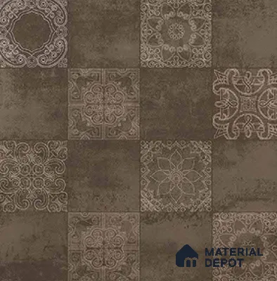 Moroccan Wall & Floor Tile TL 00889 B Fantasy Moka Highlighter 2 ft x 2 ft Carving Matte Finish Tile | Suitable For Balcony, Kitchen & Dining Area