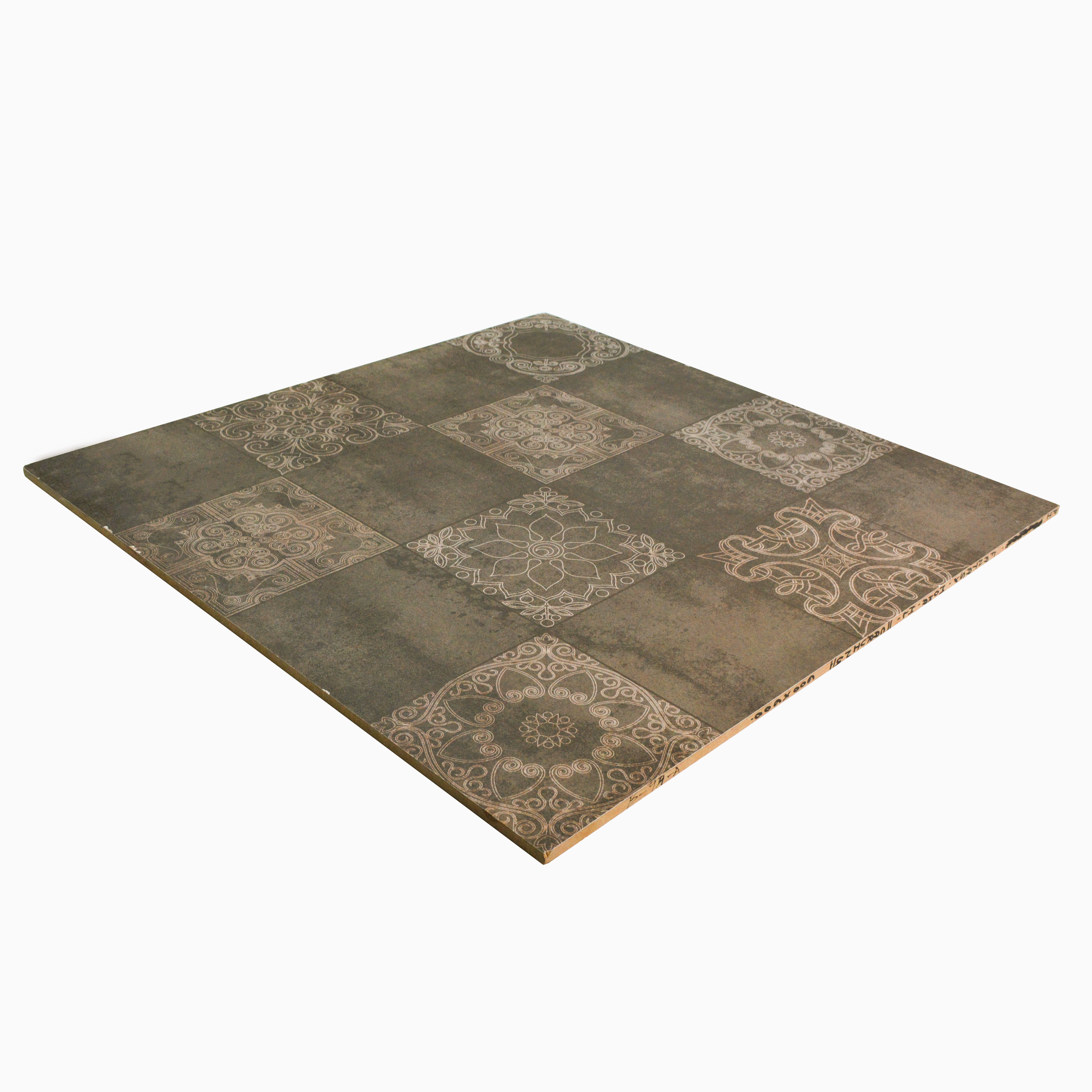 Moroccan Wall & Floor Tile TL 00889 B Fantasy Moka Highlighter 2 ft x 2 ft Carving Matte Finish Tile | Suitable For Balcony, Kitchen & Dining Area