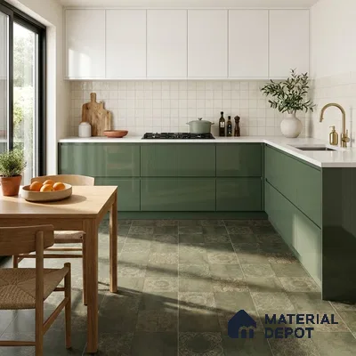 Moroccan Wall & Floor Tile TL 00889 B Fantasy Moka Highlighter 2 ft x 2 ft Carving Matte Finish Tile | Suitable For Balcony, Kitchen & Dining Area
