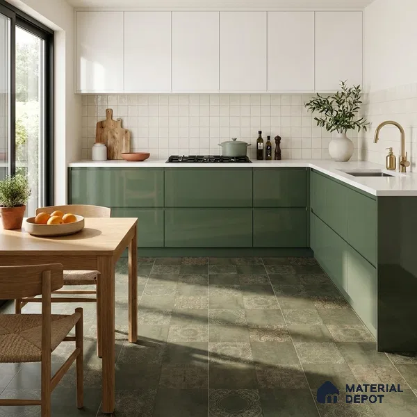 Moroccan Wall & Floor Tile TL 00889 B Fantasy Moka Highlighter 2 ft x 2 ft Carving Matte Finish Tile | Suitable For Balcony, Kitchen & Dining Area