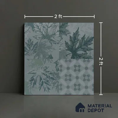 Moroccan Wall & Floor Tile TL 00896 B Jekorb Grey Decor 2 ft x 2 ft Matte Finish Vitrified Tile - 9 mm | Please Expect a Slight Variation of Pattern | Suitable For Accent/Feature Wall, Kitchen & Dining Area | Random Designs