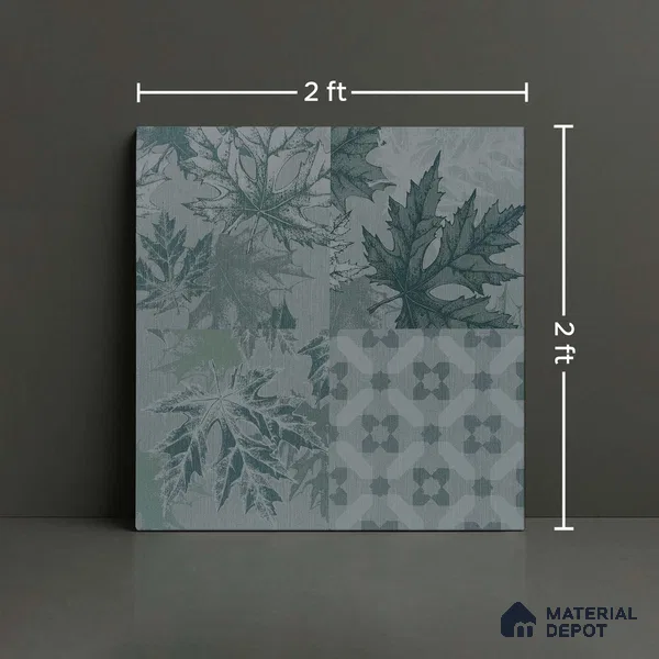 Moroccan Wall & Floor Tile TL 00896 B Jekorb Grey Decor 2 ft x 2 ft Matte Finish Vitrified Tile - 9 mm | Please Expect a Slight Variation of Pattern | Suitable For Accent/Feature Wall, Kitchen & Dining Area | Random Designs