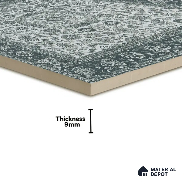 Moroccan Wall & Floor Tile TL 00902 Carpet 2 ft x 2 ft Matte Finish Vitrified Tile - 9 mm | Suitable For Kitchen, Dining Area, Bedroom | Please Expect a Slight Variation of Pattern | Random Designs