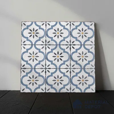 Moroccan Wall & Floor Tile TL 00910 Duster 2 ft x 2 ft Matte Finish Vitrified Tile - 9 mm | Please Expect a Slight Variation of Pattern | Suitable For Kitchen, Foyer, Balcony | Random Designs
