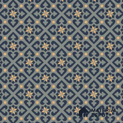 Moroccan Wall & Floor Tile TL 00911 Rangoli Green 2 ft x 2 ft Matte Finish Vitrified Tile | Please Expect a Slight Variation of Pattern | Suitable For Balcony, Kitchen, Dining Area