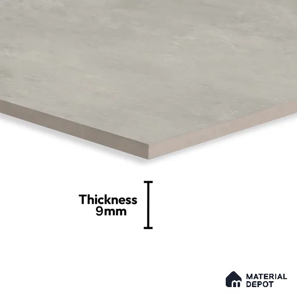 Cement Floor & Wall Tile | TL 00933 Stonex Bianco 4 ft x 2 ft Matte Finish Vitrified Tile | Suitable For Living Room, Bedroom, Bathroom