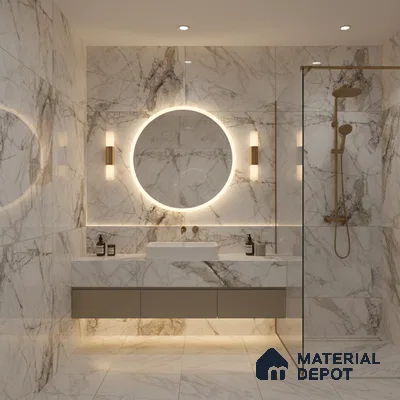 TL 00952 Grisial White 1200x600 mm High Gloss Finish Vitrified Floor & Wall Tile - 9 mm