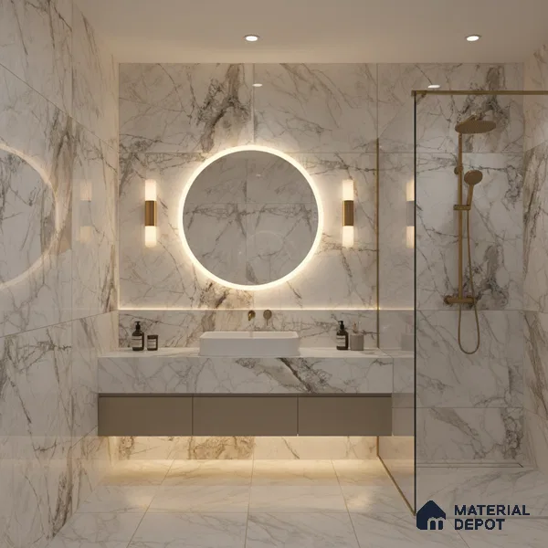 TL 00952 Grisial White 1200x600 mm High Gloss Finish Vitrified Floor & Wall Tile - 9 mm