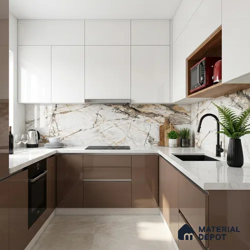 TL 00952 Grisial White 1200x600 mm High Gloss Finish Vitrified Floor & Wall Tile - 9 mm