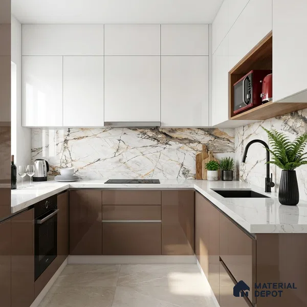 TL 00952 Grisial White 1200x600 mm High Gloss Finish Vitrified Floor & Wall Tile - 9 mm