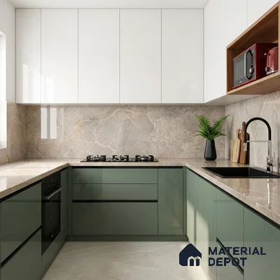 TL 00954 Monard Beige 1200 x 600 mm PGVT Glossy Finish Tile - 9 mm | Random Designs