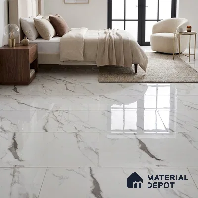 TL 00960 Statuario Oset 1200x600 mm Glossy Finish Vitrified Wall & Floor Tile - 9 mm