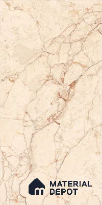 Marble Crema Marfil Wall & Floor Tile TL 00996 Wheat Beige 4 ft x 2 ft Glossy Finish Vitrified Tile - 9 mm | Suitable For Living Room, Bedroom, Dining