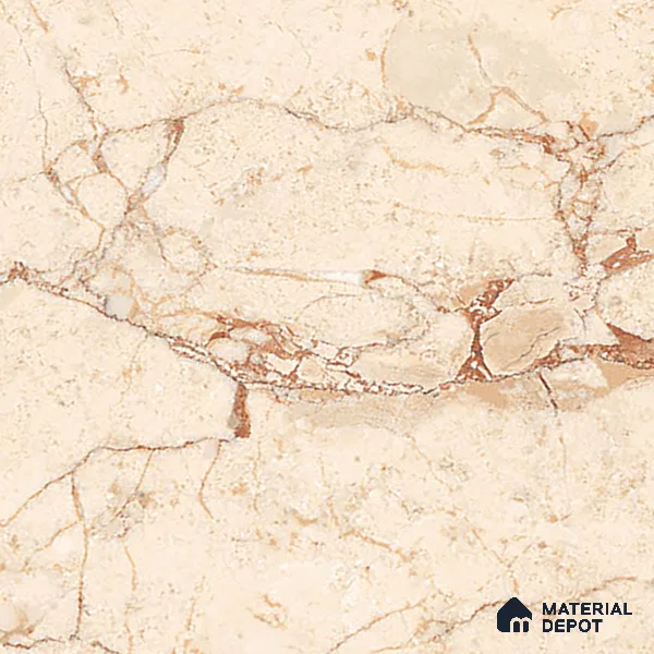 Marble Crema Marfil Wall & Floor Tile TL 00996 Wheat Beige 4 ft x 2 ft Glossy Finish Vitrified Tile - 9 mm | Suitable For Living Room, Bedroom, Dining