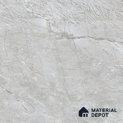Marble Tundra Grey Wall & Floor Tile TL 00998 Silver Grey 4 ft x 2 ft Matte Finish Vitrified Tile - 9 mm | Random Designs | Suitable For Living Room, Bedroom, Kitchen