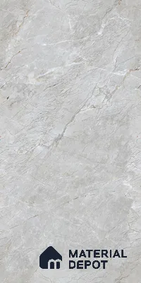 Marble Tundra Grey Wall & Floor Tile TL 00998 Silver Grey 4 ft x 2 ft Matte Finish Vitrified Tile - 9 mm | Random Designs | Suitable For Living Room, Bedroom, Kitchen