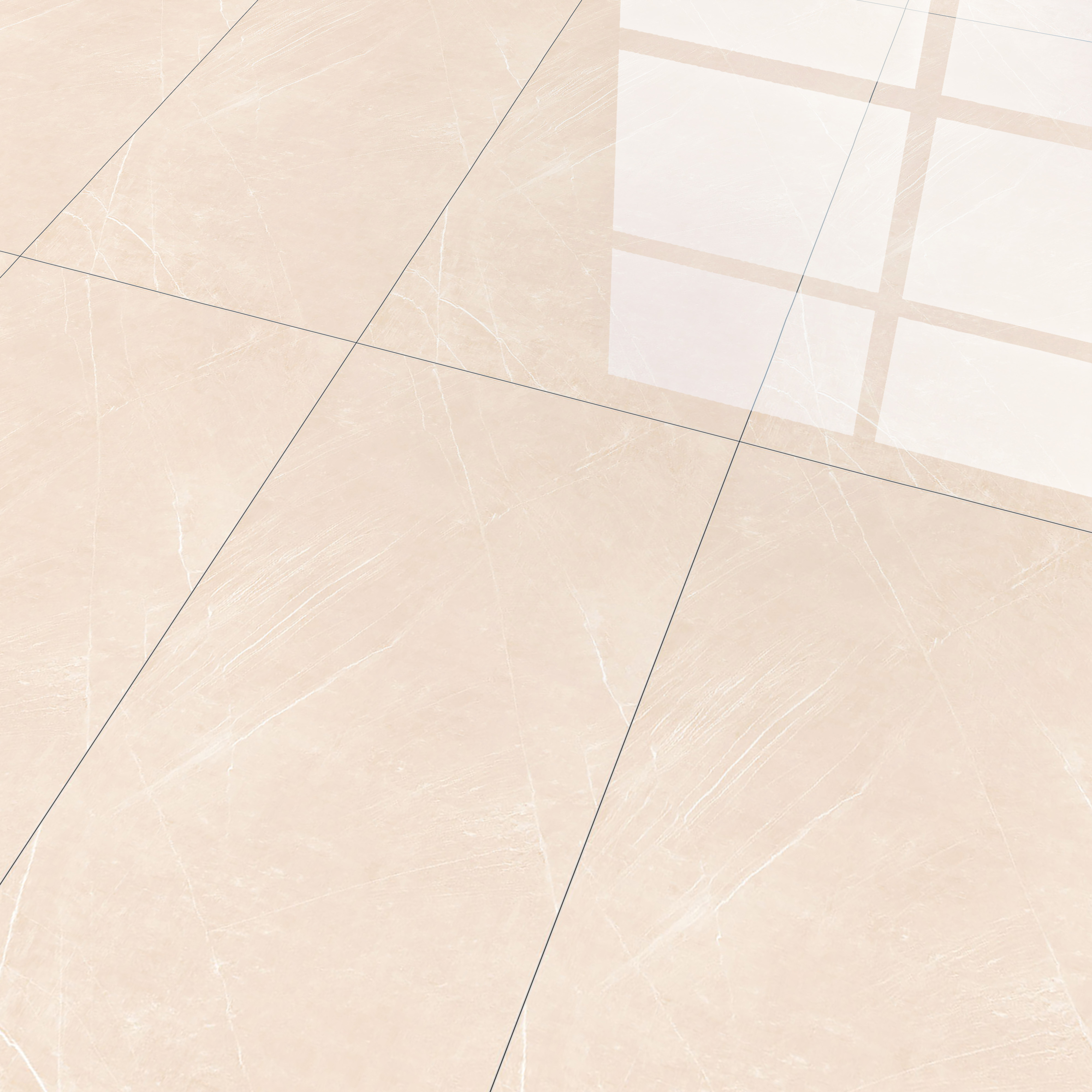 Marble Crema Marfil Wall & Floor Tile TL 01002 Warm Beige 4 ft x 2 ft Glossy Finish Vitrified Tile - 9 mm | Suitable For Living Room, Bedroom, Dining