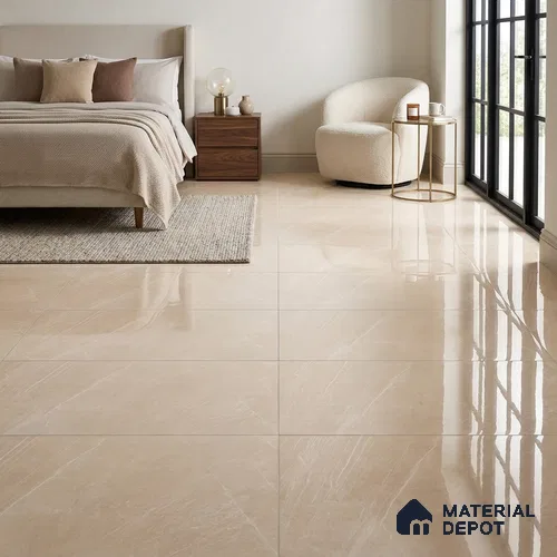 TL 01002 Nexo Beige 1200x600 mm Glossy Finish Vitrified Wall & Floor Tile - 9 mm