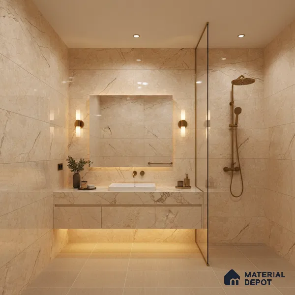 TL 01014 Sevellia Crema 1200x600 mm Glossy Finish Vitrified Wall & Floor Tile - 9 mm (Sample)
