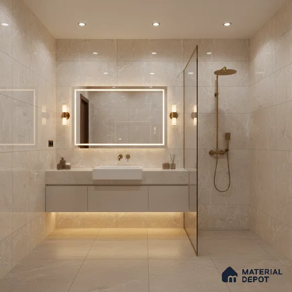 TL 01015 Spider Beige 1200x600 mm Glossy Finish Vitrified Wall & Floor Tile - 9 mm (Sample)