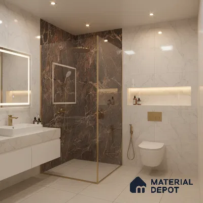 TL 01016 Spider Brown 1200x600 mm High Gloss Finish Vitrified Wall & Floor Tile - 9 mm