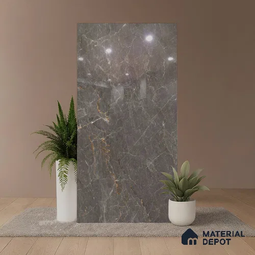 Marble Look TL 01020 Turkiye Nero 1200 x 600 PGVT Tile - 9 mm | Random Designs