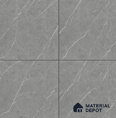 TL 01060 Pietra Nero 600 x 600 mm Carving Matte Finish Tile - 9 mm