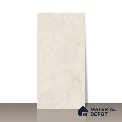 Marble Endless Perlato Sicilia Wall & Floor Tile TL 01078 Almond Cream 4 ft x 2 ft Glossy Finish Vitrified Tile - 9 mm | Suitable For Living Room, Bedroom, Dining