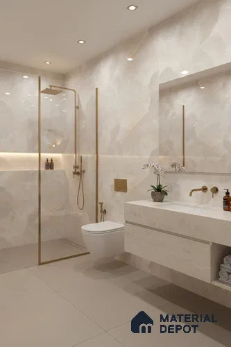 Endless Floor & Wall Vitrified Tile Cloud Onyx 4 ft x 2 ft | TL 01080 Glossy Finish - 9 mm | Suitable for Living Room, Bedroom