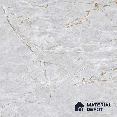 Marble Endless Fior di Bosco Wall & Floor Tile TL 01085 Light Grey 4 ft x 2 ft Glossy Finish Vitrified Tile - 9 mm | Suitable For Living Room, Bedroom, Dining