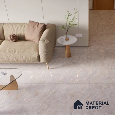 Marble Onyx Wall & Floor Tile TL 01086 Dove Grey 4 ft x 2 ft Matte Finish Vitrified Tile - 9 mm | Suitable For Living Room, Bedroom, Kitchen