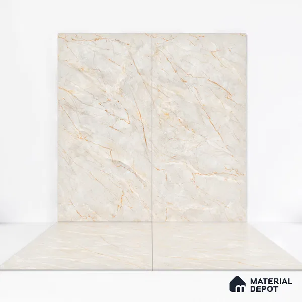 Marble Onyx Wall & Floor Tile TL 01086 Dove Grey 4 ft x 2 ft Matte Finish Vitrified Tile - 9 mm | Suitable For Living Room, Bedroom, Kitchen