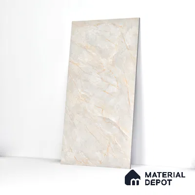 Marble Onyx Wall & Floor Tile TL 01086 Dove Grey 4 ft x 2 ft Matte Finish Vitrified Tile - 9 mm | Suitable For Living Room, Bedroom, Kitchen
