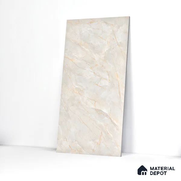 Marble Onyx Wall & Floor Tile TL 01086 Dove Grey 4 ft x 2 ft Matte Finish Vitrified Tile - 9 mm | Suitable For Living Room, Bedroom, Kitchen