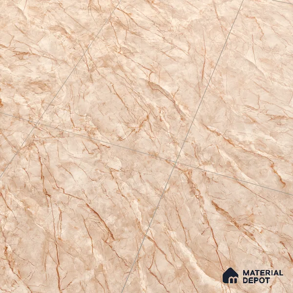 Marble Dyna Royale Wall & Floor Tile TL 01087 Latte Beige 4 ft x 2 ft Matte Finish Vitrified Tile - 9 mm | Suitable For Living Room, Bedroom, Kitchen