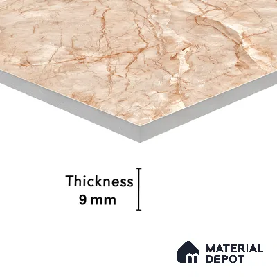 Marble Dyna Royale Wall & Floor Tile TL 01087 Latte Beige 4 ft x 2 ft Matte Finish Vitrified Tile - 9 mm | Suitable For Living Room, Bedroom, Kitchen