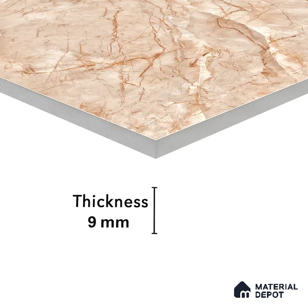 Marble Dyna Royale Wall & Floor Tile TL 01087 Latte Beige 4 ft x 2 ft Matte Finish Vitrified Tile - 9 mm | Suitable For Living Room, Bedroom, Kitchen