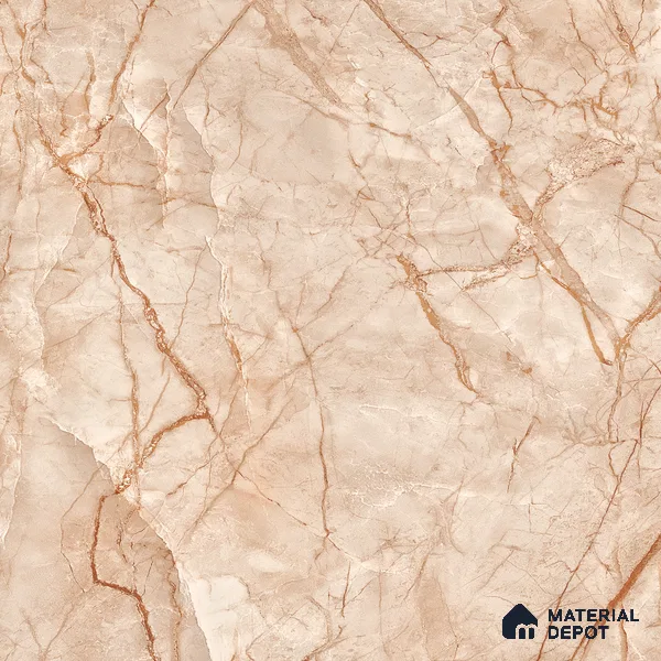 Marble Dyna Royale Wall & Floor Tile TL 01087 Latte Beige 4 ft x 2 ft Matte Finish Vitrified Tile - 9 mm | Suitable For Living Room, Bedroom, Kitchen