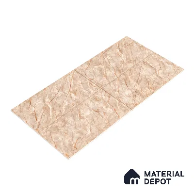 Marble Dyna Royale Wall & Floor Tile TL 01087 Latte Beige 4 ft x 2 ft Matte Finish Vitrified Tile - 9 mm | Suitable For Living Room, Bedroom, Kitchen