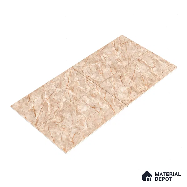Marble Dyna Royale Wall & Floor Tile TL 01087 Latte Beige 4 ft x 2 ft Matte Finish Vitrified Tile - 9 mm | Suitable For Living Room, Bedroom, Kitchen
