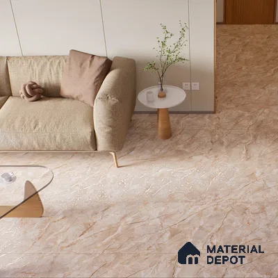 Marble Dyna Royale Wall & Floor Tile TL 01087 Latte Beige 4 ft x 2 ft Matte Finish Vitrified Tile - 9 mm | Suitable For Living Room, Bedroom, Kitchen