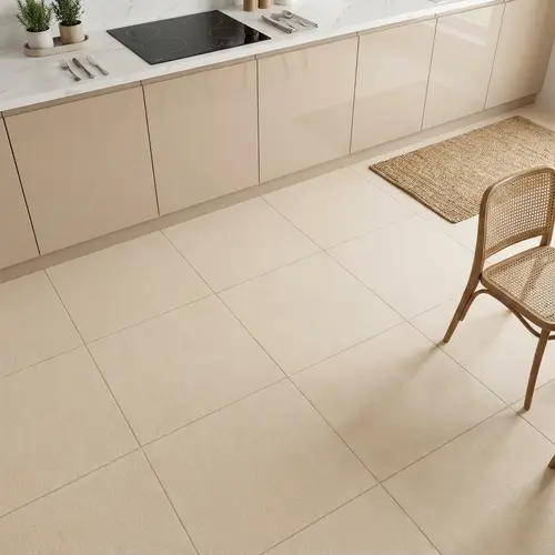 TL 01107 Beige Stone Matte Finish 600 x 600 mm Stone Full Body Vitrified Wall & Floor Tile - 9 mm