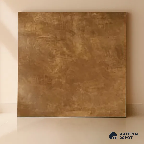 TL 01113 Cemento Brown Matte Finish 600 x 600 mm Vitrified Wall & Floor Tile - 9 mm