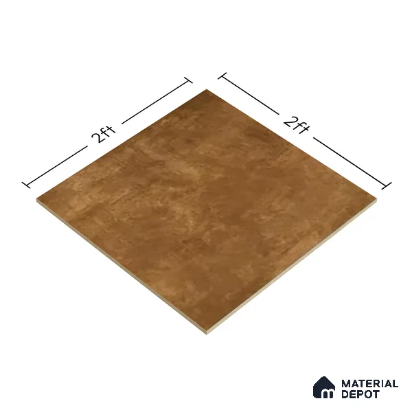 TL 01113 Cemento Brown Matte Finish 600 x 600 mm Vitrified Wall & Floor Tile - 9 mm