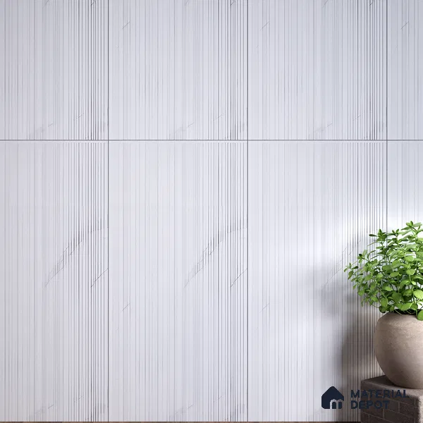 Highlighter Wall Tile | TL 01138 Orra Satuario Punch 4 Punch Finish 4 ft x 2 ft Matte Finish Vitrified Tile - 9 mm (Random 06) | Suitable For Foyer, Accent/Feature Wall, Dining Area