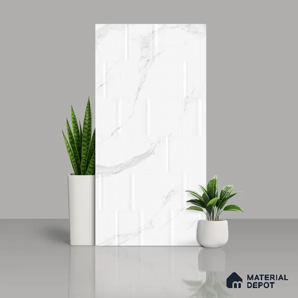 Highlighter Wall Tile | TL 01139 Orra Satuario Punch 7 Punch Finish 4 ft x 2 ft Matte Finish Vitrified Tile - 9 mm (Random 06) | Suitable For Foyer, Accent/Feature Wall, Dining Area