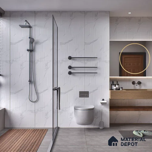 Highlighter Wall Tile | TL 01139 Orra Satuario Punch 7 Punch Finish 4 ft x 2 ft Matte Finish Vitrified Tile - 9 mm (Random 06) | Suitable For Foyer, Accent/Feature Wall, Dining Area