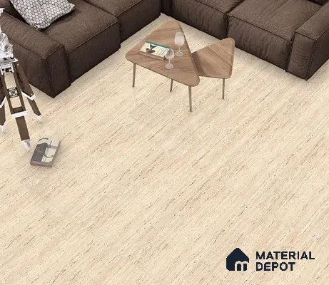 TL 01161 Traventino Brass Light 600 x 1200 mm Glossy Finish Digital Vitrified Wall & Floor Tile - 9 mm